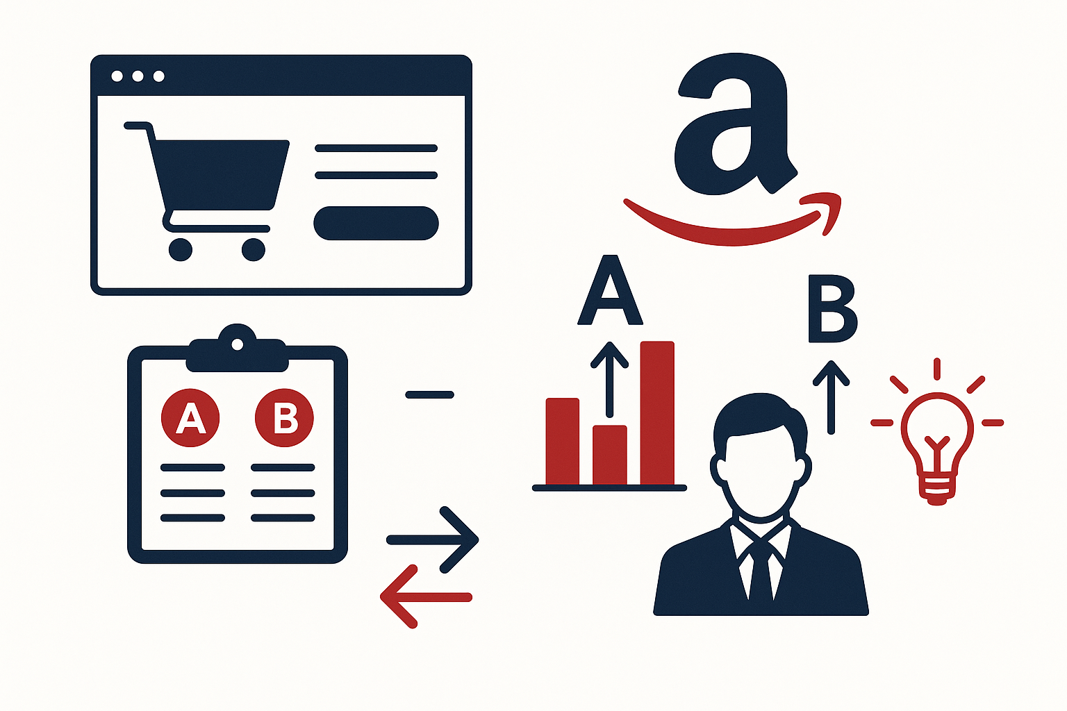 自社ECにAmazonのABテスト思想を取り込む方法のイメージ図