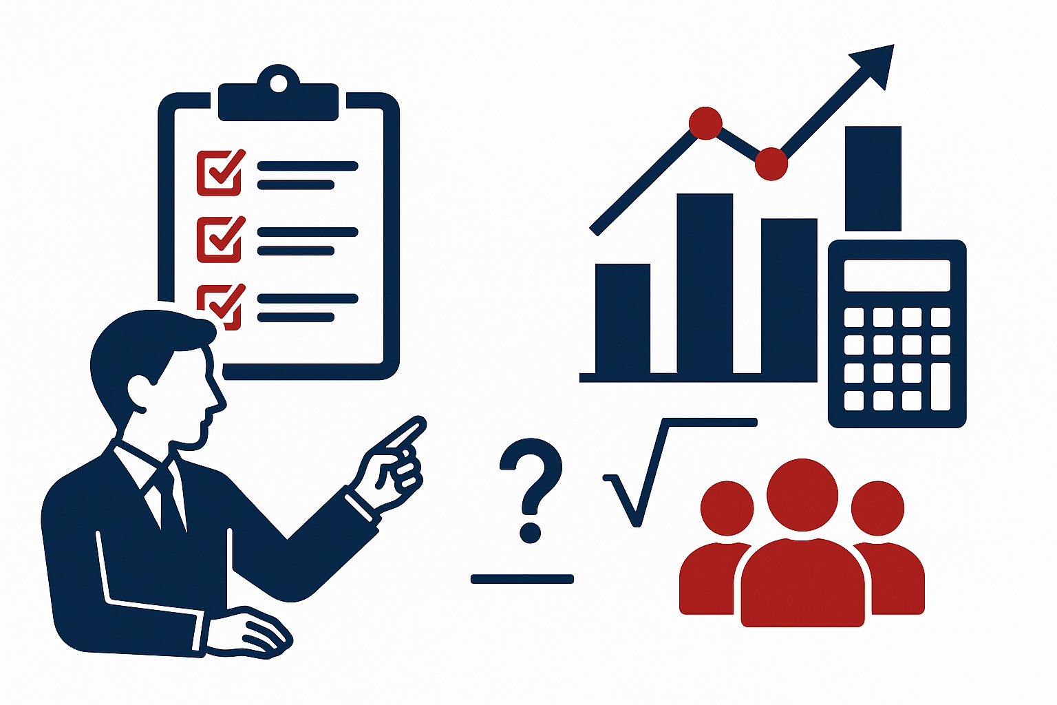 ステップ2:テスト設計とサンプルサイズ計算のイメージ図